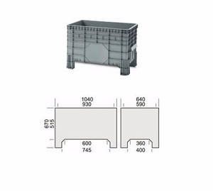 Plastic tub Storage Unit Model 1425 B