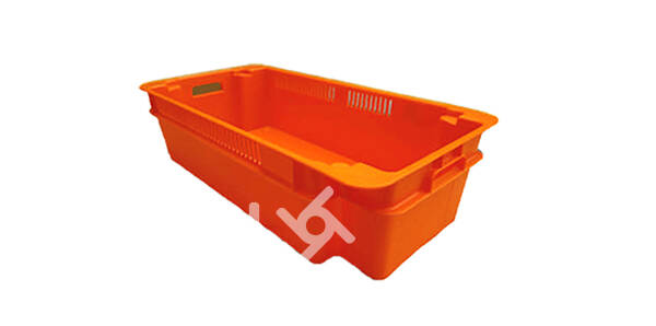 Congost plastic solid container with open handles 8420R