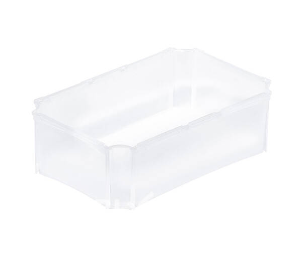 Plastic translucent insert boxes for containers Basicline 0833