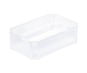 Plastic translucent insert boxes for containers Basicline 0833