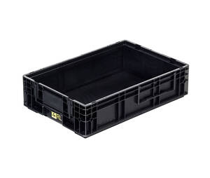 Plastic container ESD VDA-RL-KLT 6047