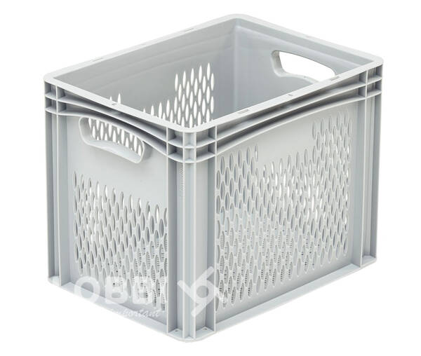 Plastic perforated crate Basicline 3242