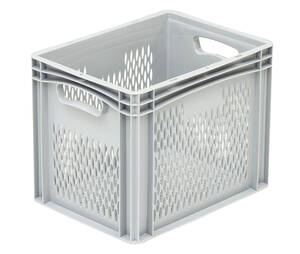 Plastic perforated crate Basicline 3242